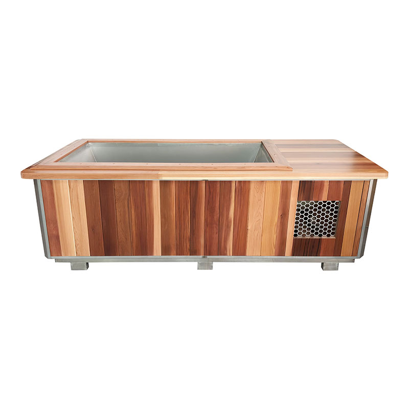 Premium Red Cedar Ice Bath with 304 Steel Liner Premium Red Cedar Ice Bath with 304 Steel Liner