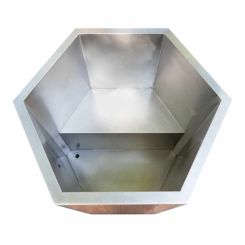 Cedar Cold demittito Tub cum Access Step
